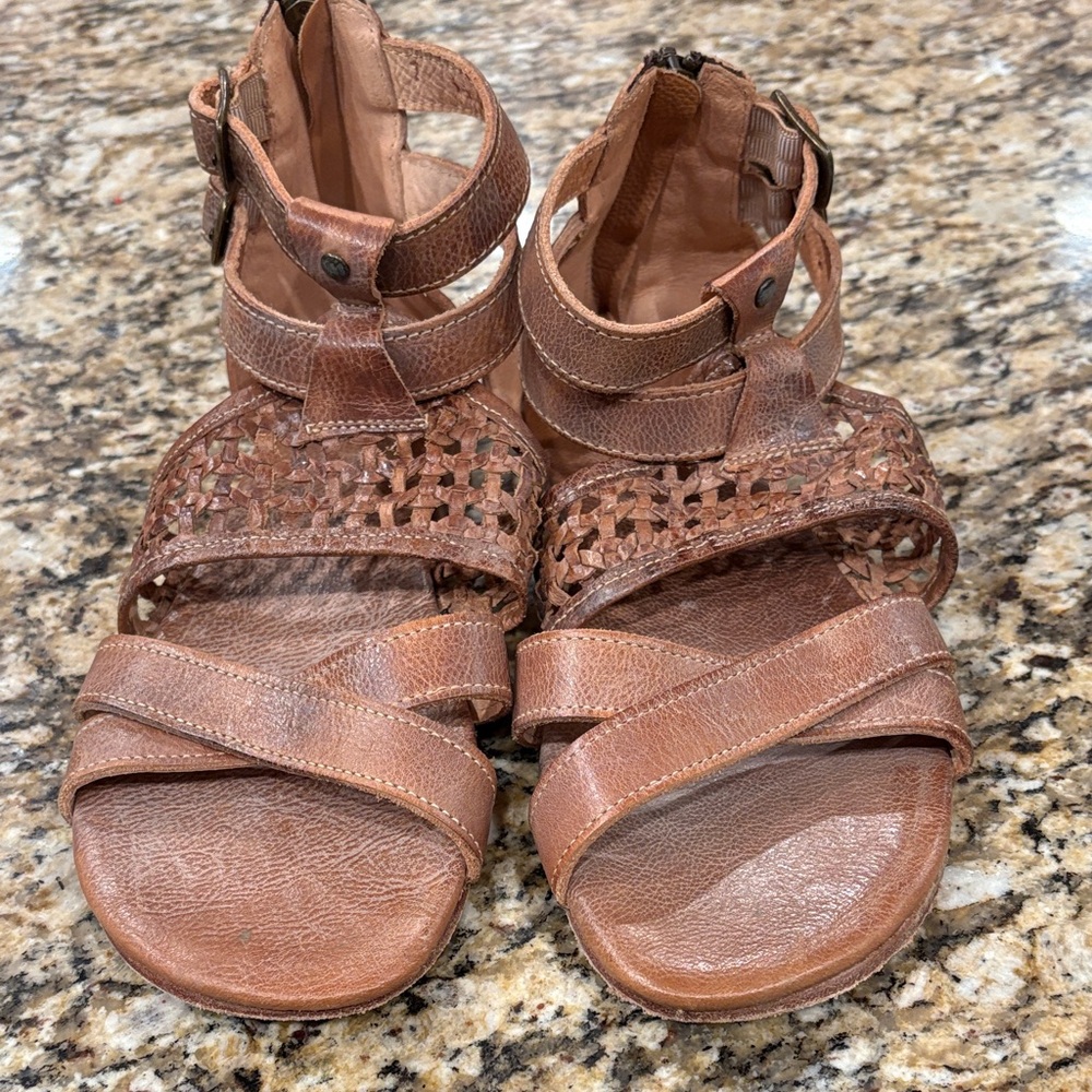 Bed Stu Brown Leather Sandals
